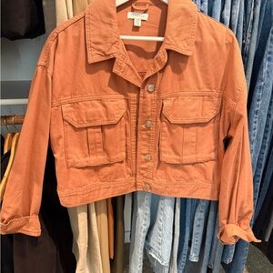 Topshop Terracotta Jean Jacket